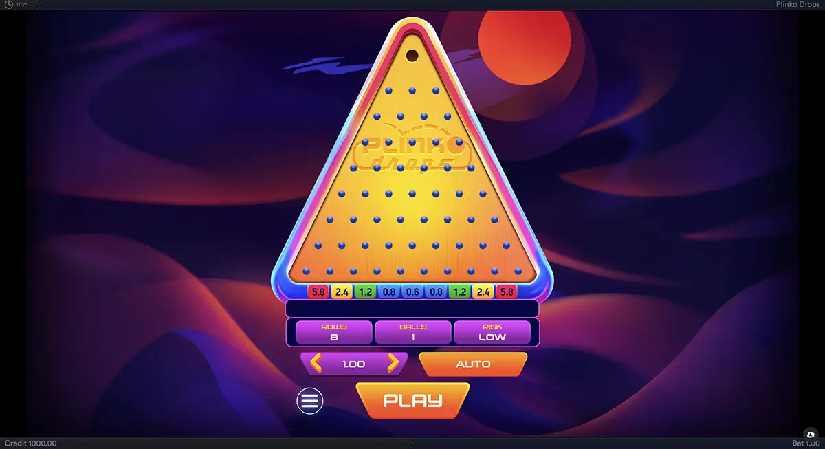 Ризики в грі Plinko 