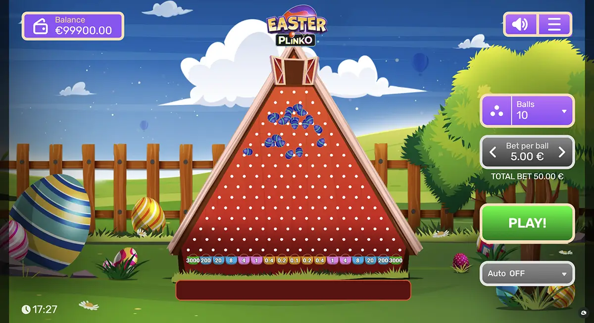 Отримати бонуси в Plinko 